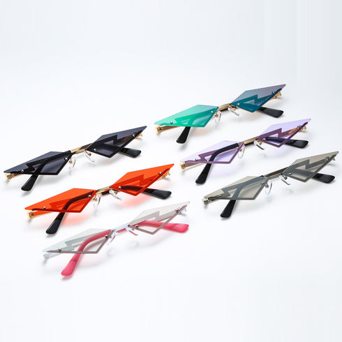 Fashion rimless sunglasses for women - ROUTINE FASHION